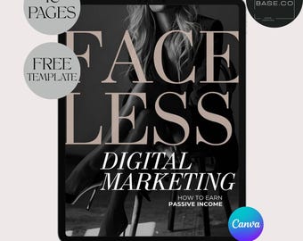 Faceless Digital Marketing Bundle Ebook mit PLR MRRPassive Income Guide