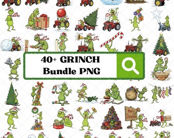 Mega paquete PNG Grinch Navidad / Grinch png / Paquete navideño Clipart / Grinch Navidad png Paquete / Descarga digital