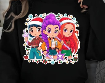 Kpop PNG, Demons Hunter PNG, Saja Girls PNG, Derpy Tiger, K pop Huntr Clipart, Regalo para amantes del anime, Camiseta de fan de Kpop, Arte K-pop, Descarga digital