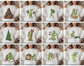 Mega paquete PNG Grinch Navidad / Grinch png / Paquete navideño Clipart / Grinch Navidad png Paquete / Descarga digital