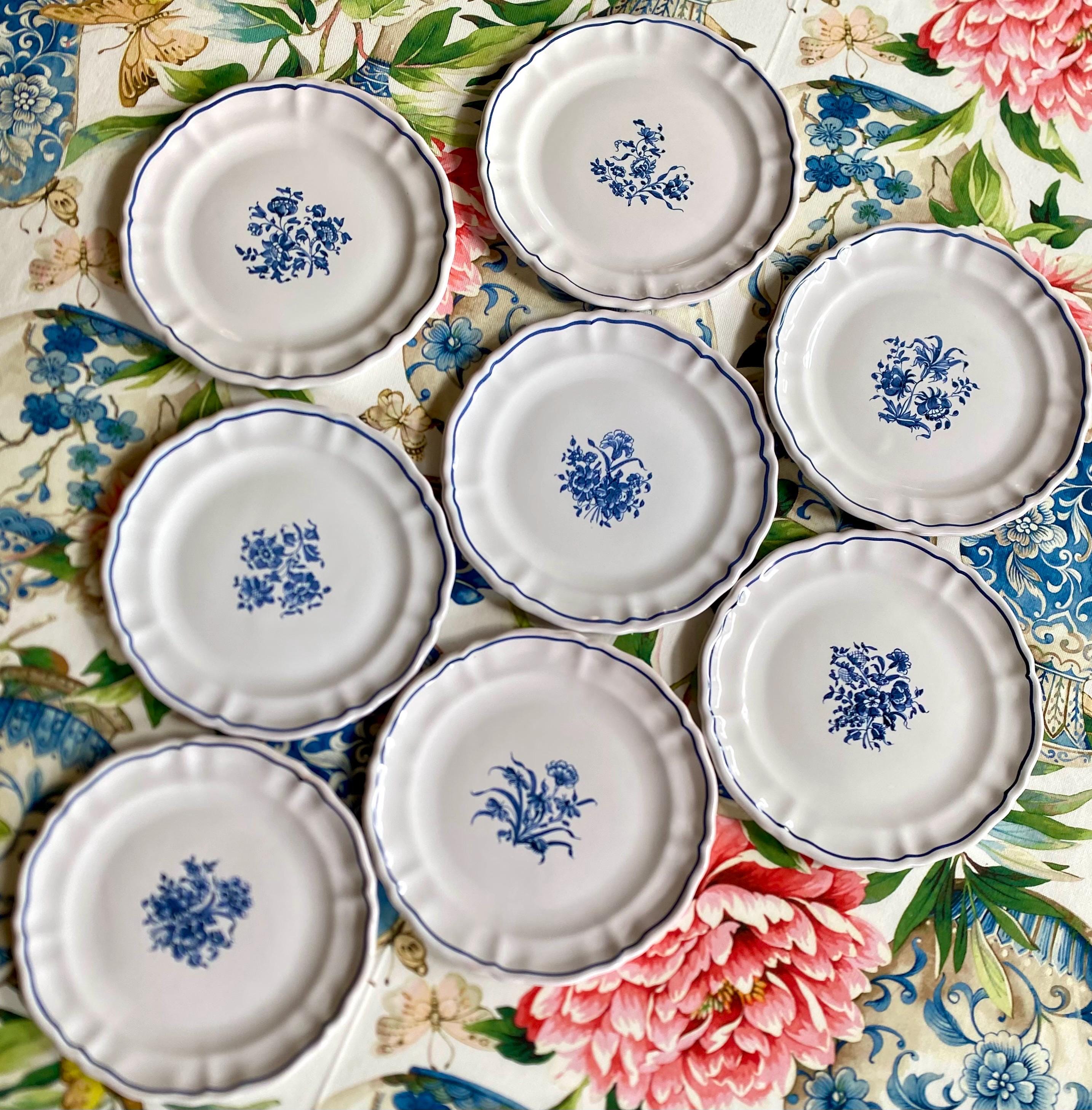 Moustiers White Plates - Etsy