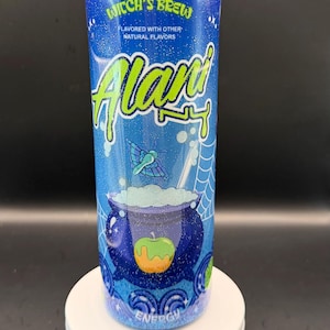 Witches Brew inspired Energy Drink Glitter Tumbler 20 oz with straw