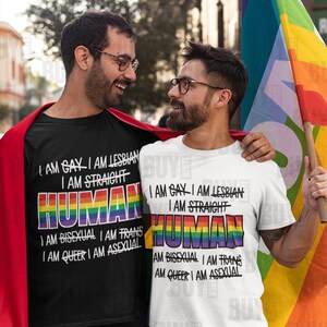 Human Rainbow T-Shirt | LGBTQ Pride Equality Tee