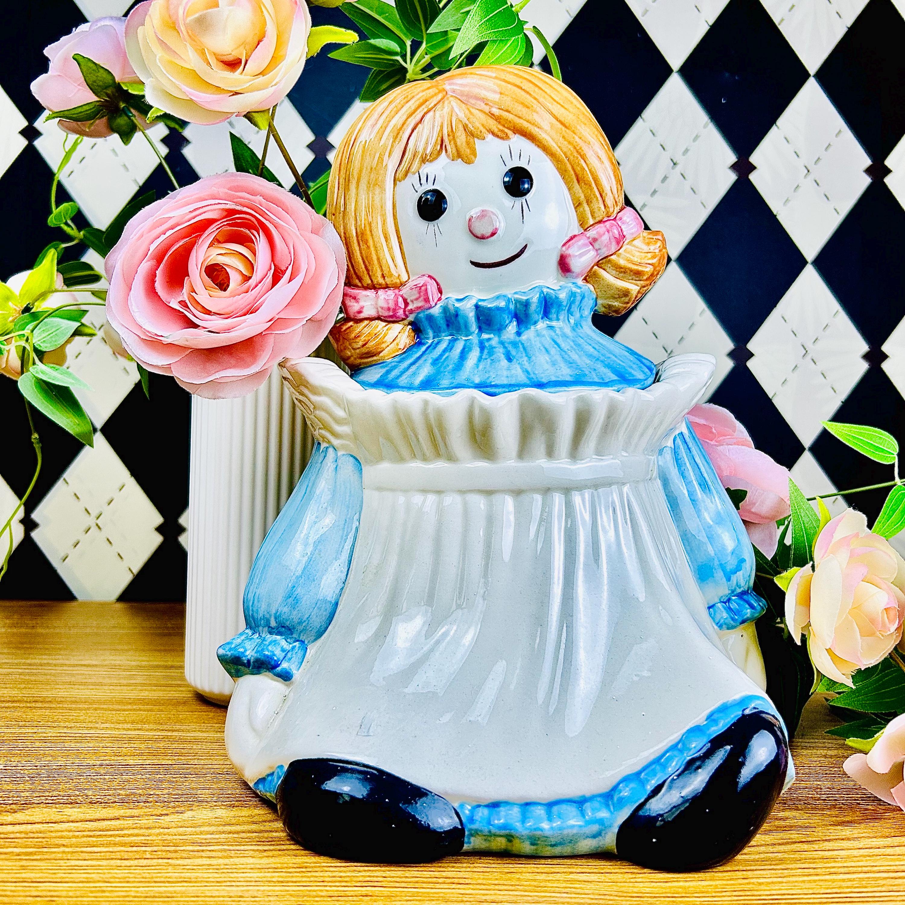 Raggedy Ann Ceramic Cookie Jars - Etsy