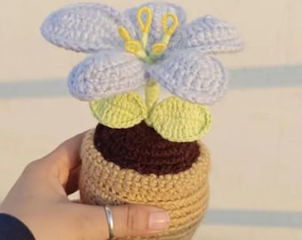 Lily crochet bouquet