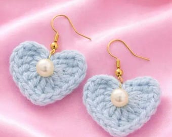 Crochet Floral Earrings – Handmade Lightweight  Earrings