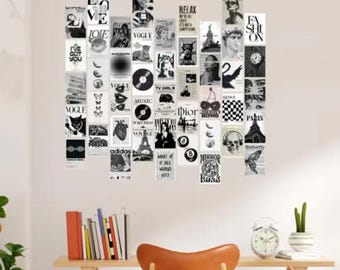 Dark Wall Art Set, Minimalist Dreamy Decor