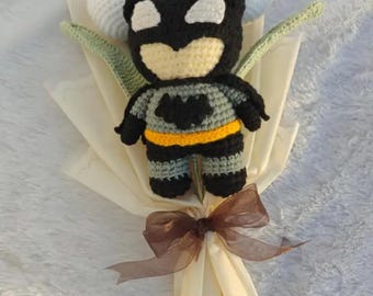 Batman crochet bouquet