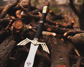 Réplica de la espada maestra de Zelda forjada a mano / Espada Skyward de acero inoxidable para cosplay