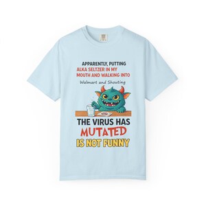 Camiseta de monstruo viral mutado / Camiseta divertida de dibujos animados de virus, humor de cuarentena imagen 6