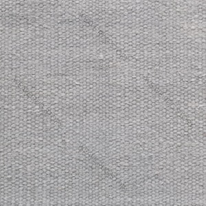 Tappeto in lana e cotone tessuto a mano: grigio nuvola, moderno e minimalista