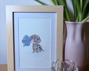 Ritratto personalizzato ad acquerello del tuo animale domestico / Dipinto personalizzato di cane o gatto / Arte dipinta a mano per animali domestici