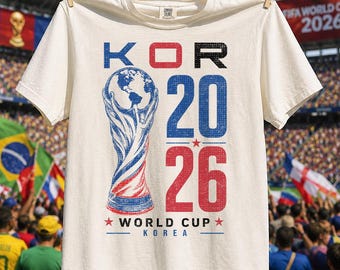 Vintage Korea Soccer Comfort Colors Shirt, Retro 90s World Cup 2026 Sweatshirt
