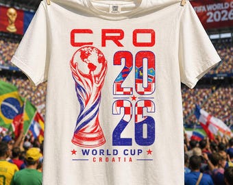 Vintage Croatia Soccer Comfort Colors Shirt, Retro 90s World Cup 2026 Sweatshirt
