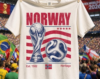 Vintage Norway Soccer Comfort Colors Shirt, Retro 90s Football World Cup 2026 Sweatshirt