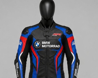BMW Motorrad特注レザーレーシングスーツ｜CE規格準拠プロテクター付きトラックデイ用バイカーギア
