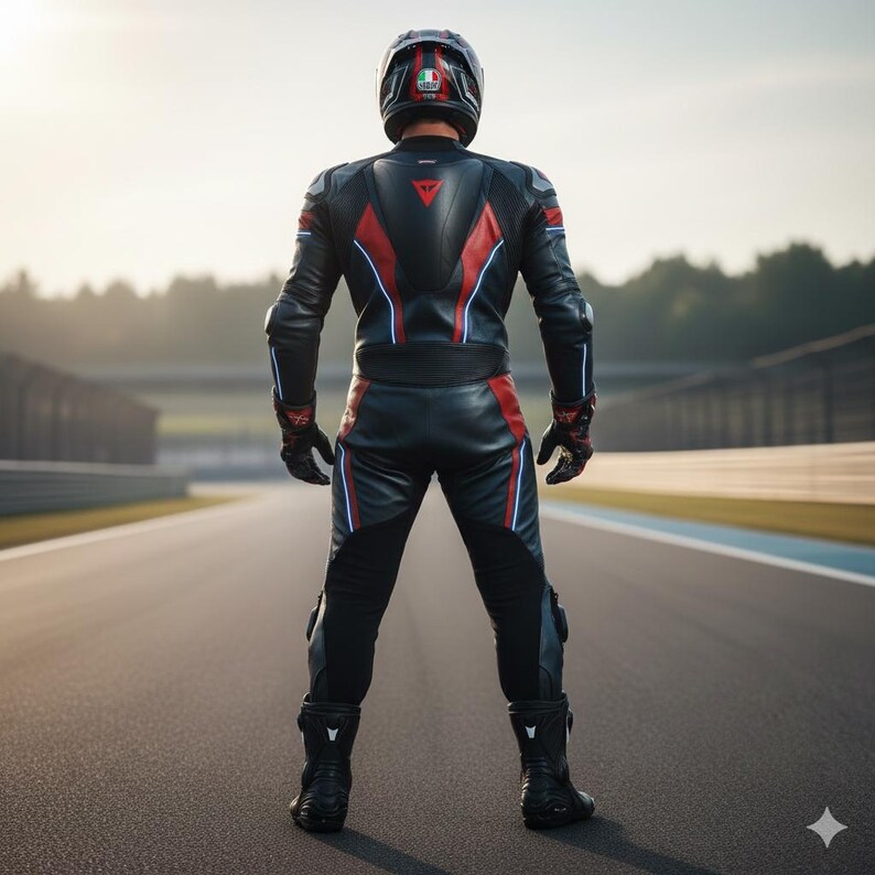 Superhero Inspired Motorcycle Racing Suit | One-piece Armored Leather ...