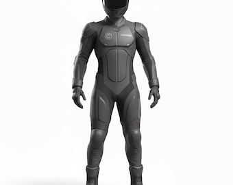 Tuta da motociclista personalizzata monopezzo - Tuta da motociclista in pelle con armatura CE - Tuta da pista e da moto sportiva