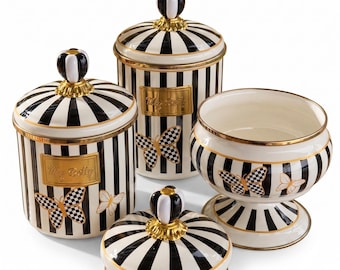 イマン ヴィクトリア キャニスターenamel antique canister Vintage