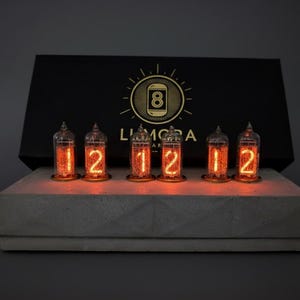 IN-14 Nixie Clock in a Modern Concrete Base