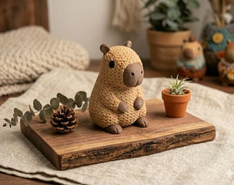 Knitted Style Capybara - 3D Gedrucktes Spielzeug