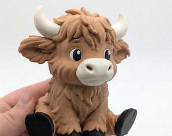 Highland Kuh - 3D Gedrucktes Spielzeug