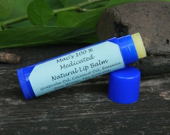 Mac's 100% Natural Cooling Lip Balm, Soothing, New and Improved