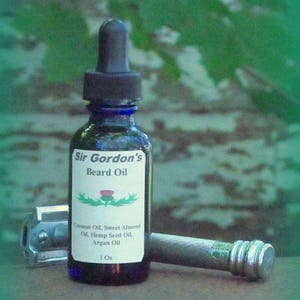Sir Gordon&#39;s Beard Oil with Argan Oil, A Variety of Scents,  All Natural, Chemical Free