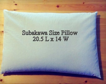 Mac's Natural Organic Buckwheat Hull Japanese Style Pillow, Sobakawa, No Zipper