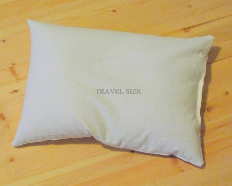 Mac's Natural Organic Buckwheat Hull Travel Pillow, No Zipper Etsy