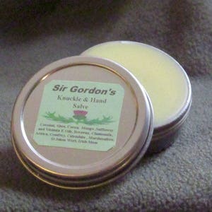 Sir Gordon&#39;s Knuckle and Hand Salve for Men, No Chemicals, No Petroleum
