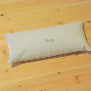 Firm Mac&#39;s Natural Organic Buckwheat Hull Neck and Lumbar Pillow, No Zipper