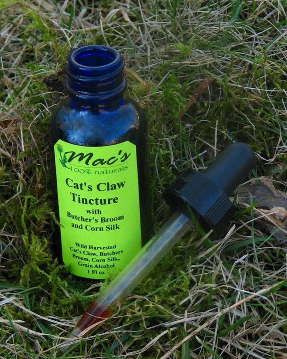 Mac's Natural Cat's Claw Tincture With Butcher's Etsy