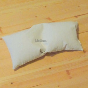 Medium Firm Mac's Natural Organic Buckwheat Hull Neck and Lumbar Pillow, No Zipper
