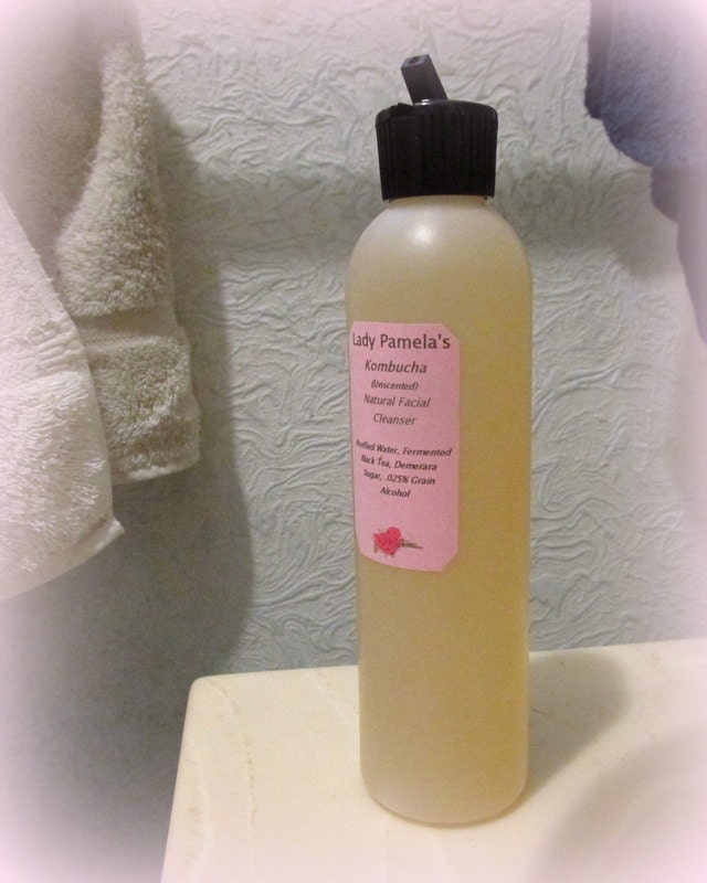 Natural Kombucha Facial Cleanser, Toner, Astringent For All Skin Types that Really Works!