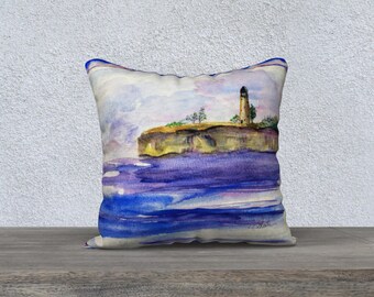 Land's End by TSteele.Art 18x18 inch pillow