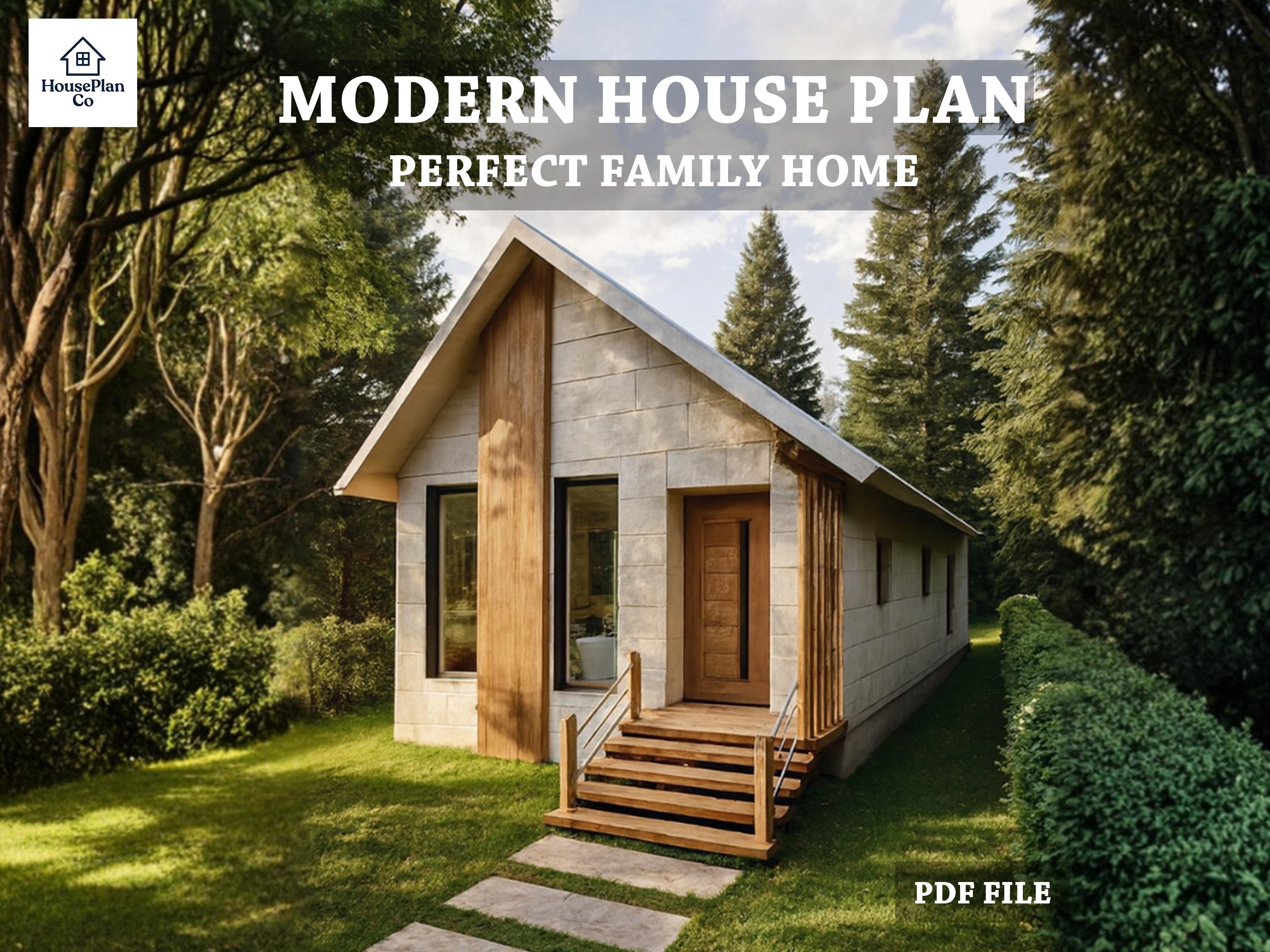Buildable Design Modern Family House Plan PDF – Small Contemporary Home Design ...