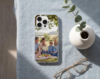 Custom Photo Phone Case, Personalized Family Picture Cover, Sentimental Keepsake Gift for Cherished Memories, iphone Case for 16 15 14 13