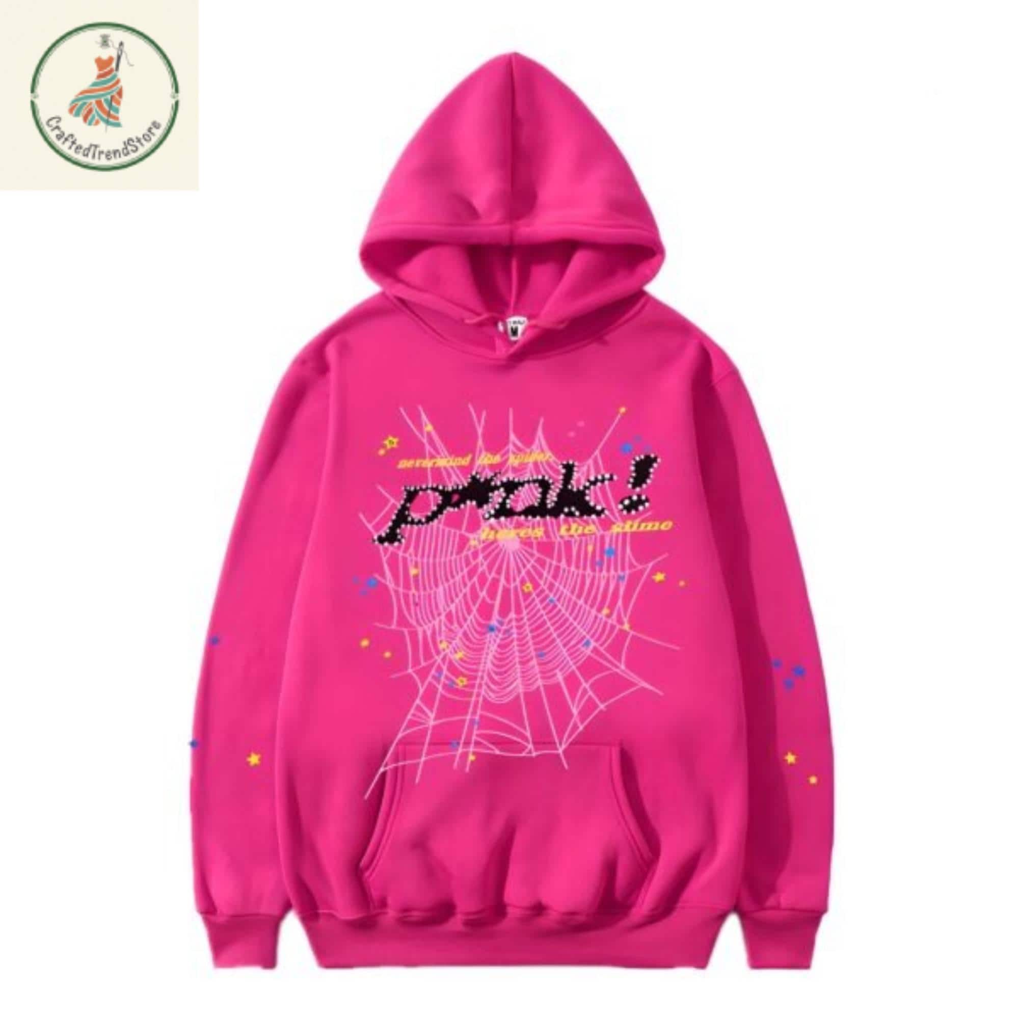 sp5der pink！ Sp5der P*NK V2 Hoodie Pink Men's - FW23 - US