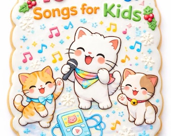 10 Cat Songs for Kids | Fun & Danceable Music | Includes Lyrics | Digital Download, Yoto compatible