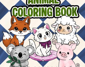 Animal Coloring Book for Kids |Simple Pages | Learn About Animals | Educational toddlers