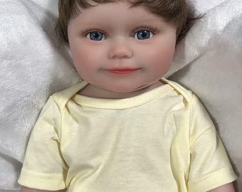 Bebé Reborn realista de 20 pulgadas: Niña recién nacida realista, cuerpo de vinilo, cabello enraizado, regalo para coleccionistas