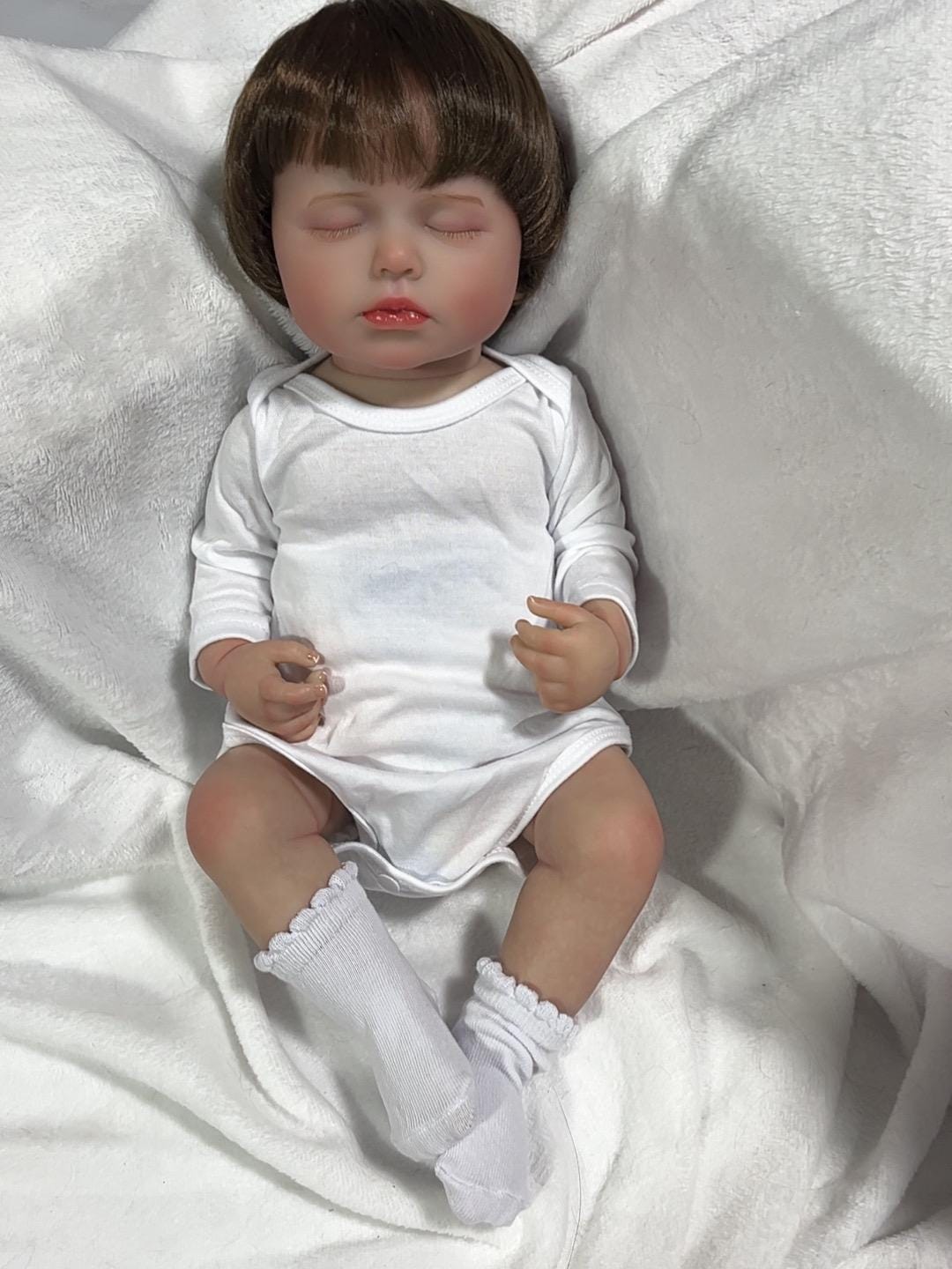 Poupée bébé Reborn 80 cm – Silicone souple et design réaliste