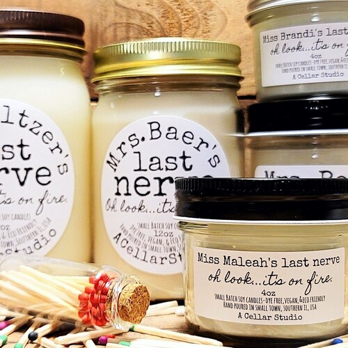 Funny Soy Candles custom Name Last Nerve...oh Look - Etsy Funny Soy Candles custom Name Last Nerve...oh Look - Etsy