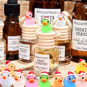 Christmas Duck Car Oil Diffuser: Glow in the Dark Car Freshener