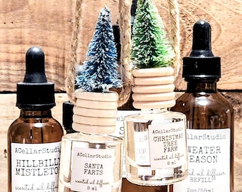 Christmas Tree Car Oil Diffuser: Holiday Scented Air Freshener