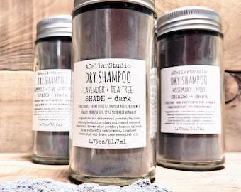 Natural Dry Shampoo for Dark Hair: Brown Rice Protein & Bamboo Extract