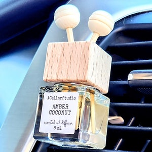 Vent Clip Car Oil Diffuser - Car Air Freshener - Scented Oil Diffusers - New Car Gift Accessory - Refills Available - 55+ Scents