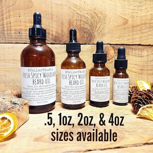 Beard Oil, Fresh Spicy Woodsmen, Super Moisturizating, Lime, Rosemary, Black Pepper, Vetiver Essential oils- ALL NATURAL!