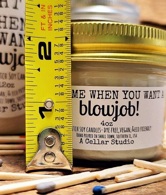 Couple Nude Beach Blowjob - Funny Scented Soy Candles light Me When You Want a - Etsy